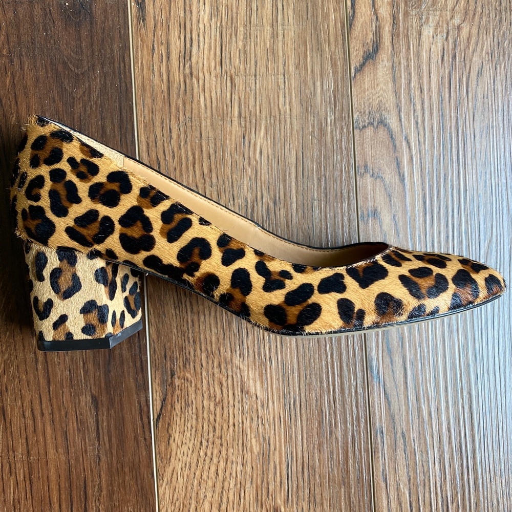 J.Crew Calf Hair Cheetah Heels